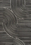 Jonathan Y Hallie High-low Minimalist Curve Geometric Indoor/outdoor Area Rug In Black