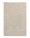 Jonathan Y Hallie High-low Minimalist Curve Geometric Indoor/outdoor Area Rug In Beige