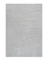 Jonathan Y Hallie High-low Minimalist Curve Geometric Indoor/outdoor Area Rug In Blue