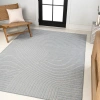Jonathan Y Hallie High-low Minimalist Curve Geometric Indoor/outdoor Area Rug In Blue