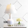Jonathan Y Han 27" Ceramic/iron Contemporary Usb Charging Led Table Lamp