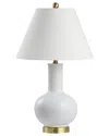 Jonathan Y Han 27in Ceramic/iron Contemporary Usb Charging Led Table Lamp In Metallic