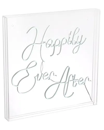 Jonathan Y Happily Ever After Contemporary Glam Acrylic Neon Lighting In White