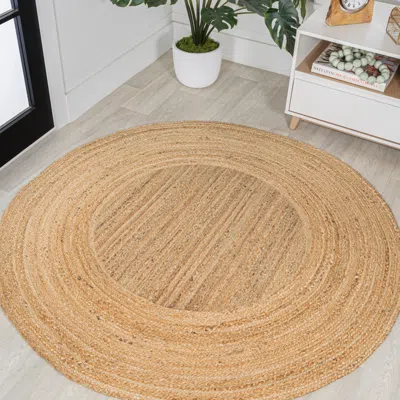 Jonathan Y Harmony Boho Jute Circle Natural Round Area Rug In Neutral