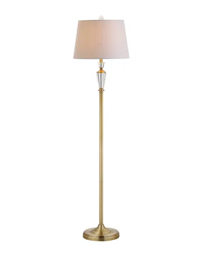 Jonathan Y Harper 61in Crystal Metal Led Floor Lamp In Gold