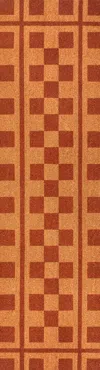Jonathan Y Harper Classic Farmhouse Checkerboard Coir Indoor/outdoor Area Rug In Brown