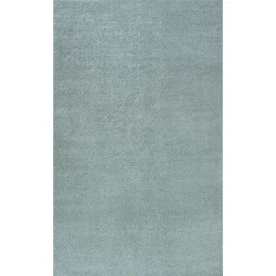 Jonathan Y Haze Solid Low-pile Area Rug In Blue