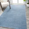 Jonathan Y Haze Solid Low-pile Area Rug In Blue/lagoon