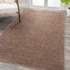 Jonathan Y Haze Solid Low-pile Area Rug In Brown/taupe