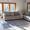 Jonathan Y Haze Solid Low-pile Area Rug In Charcoal/gray