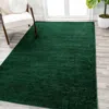 Jonathan Y Haze Solid Low-pile Area Rug In Green-sage