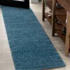 Jonathan Y Haze Solid Low-pile Area Rug In Green/blue