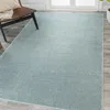 Jonathan Y Haze Solid Low-pile Area Rug In Sapphire/lagoon