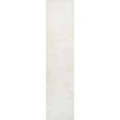Jonathan Y Haze Solid Low-pile Area Rug In White