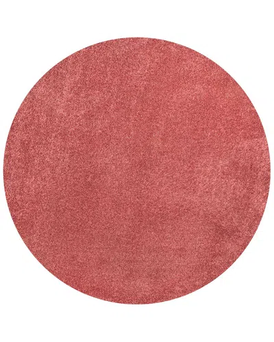 Jonathan Y Haze Solid Low-pile Red 4 Polypropylene Rug