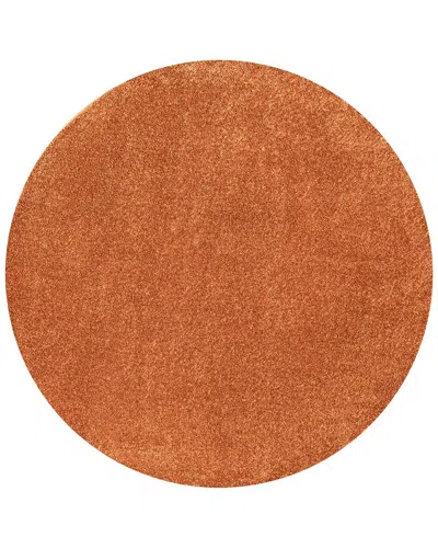 Jonathan Y Haze Solid Low-pile Orange 4 Polypropylene Rug In Brown
