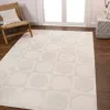 Jonathan Y Helena Modern Geometric Circles In Squares High-low Beige/cream 4 Ft. X 6 Ft. Area Rug