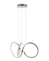 Jonathan Y Helix Led Pendant In Silver