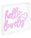 Jonathan Y Hello Lovely Contemporary Glam Acrylic Neon Lighting