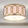 Jonathan Y Hex 3-light 16.25" Metal Led Flush Mount