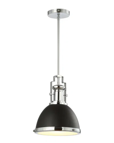 Jonathan Y Homer 10in Adjustable Vintage Classic Led Pendant In Black