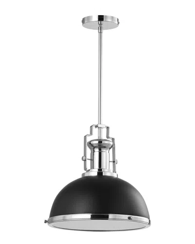 Jonathan Y Homer 13in Adjustable Vintage Classic Led Pendant In Black