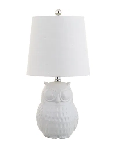 Jonathan Y Hoot 20.5in Ceramic Mini Led Table Lamp In Multi