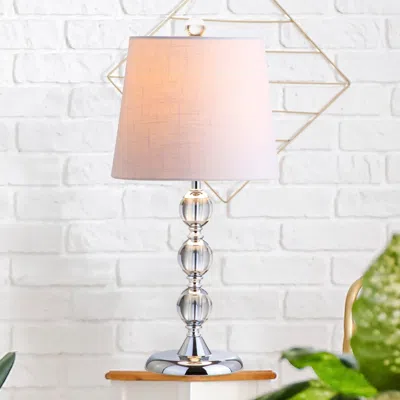 Jonathan Y Hudson Crystal Mini Led Table Lamp In Clear