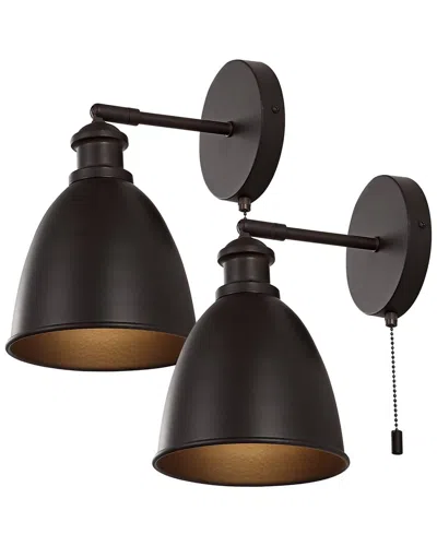 Jonathan Y Hudson 6.5in Led Sconce In Bronze