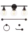 Jonathan Y Hugo Vanity Light Set In Multi