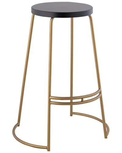 Jonathan Y Hula 28.75in Modern Designer Curved Backless Bar Stool In Multi