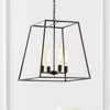 Jonathan Y Hutson 4-light 21" Iron Modern Angled Led Chandelier