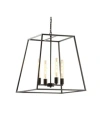 Jonathan Y Hutson 4-light Modern Angled Led Pendant In Black
