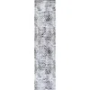 Jonathan Y Iften Moroccan Geometric Distressed Area Rug In Ivory/black