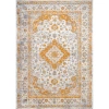Jonathan Y Indhira Ornate Medallion Persian Area Rug In Orange/cream
