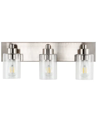 Jonathan Y Irving 3-light Led Vanity In Nickel