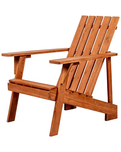 Jonathan Y Irving Outdoor Patio Adirondack Chair In Brown