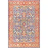 Jonathan Y Irving Persian Area Rug In Plum/terracotta