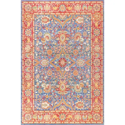 Jonathan Y Irving Persian Area Rug In Plum/terracotta