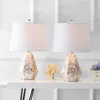 Jonathan Y Isabella 21" Seashell Led Table Lamp (set Of 2)