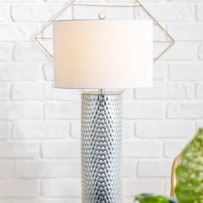 Jonathan Y Isabella 30" Glass Led Table Lamp In Neutral