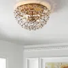 Jonathan Y Isabelle 15.5" Metal/acrylic Led Flush Mount