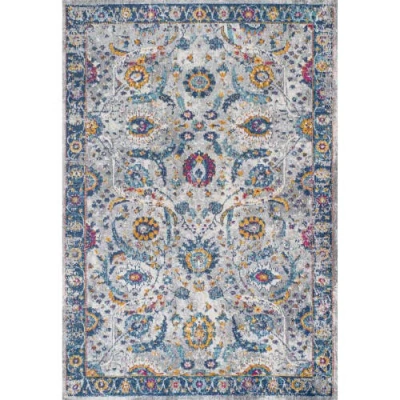 Jonathan Y Izil Modern Persian Area Rug In Light Gray/blue