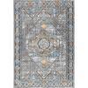Jonathan Y Izmit Geometric Vintage Medallion Area Rug In Gray/mustard/turquoise
