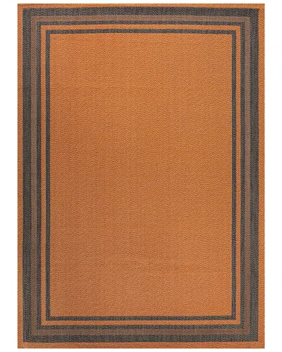 Jonathan Y James Modern Indoor/outdoor Rug In Orange