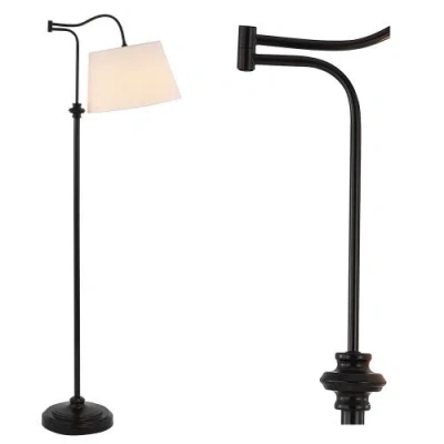 Jonathan Y Jason 68.5" Metal Traditional Swing Arm Led Floor Lamp, Oil Rubbed Bronze