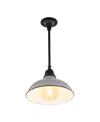 Jonathan Y Jasper 12.25" 1-light Farmhouse Industrial Indoor, Outdoor Iron Led Pendant In Multi
