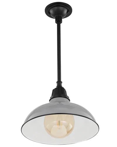 Jonathan Y Jasper Farmhouse Industrial Indoor/outdoor Pendant In Grey