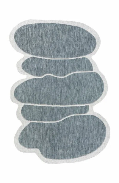 Jonathan Y Jasper Modern Rustic Abstract Indoor/outdoor Shaped Area Rug In Multi