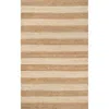 Jonathan Y Jayden Rustic Farmhouse Woven Jute Stripe Area Rug In Nude
